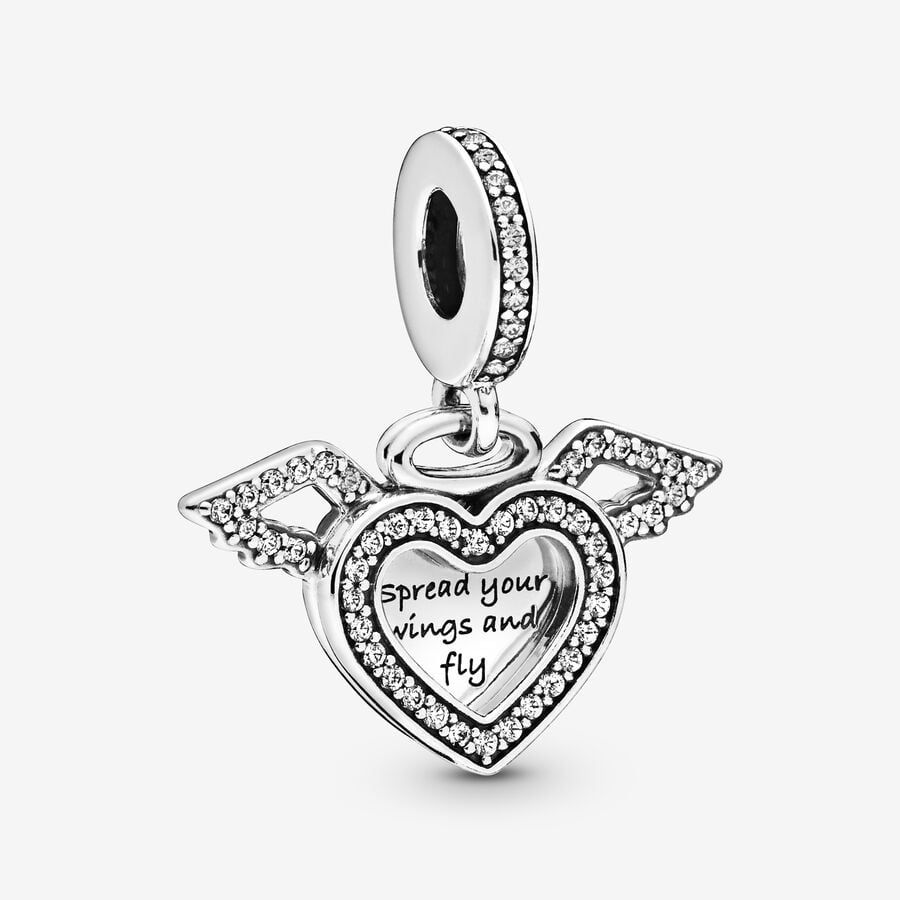 Pandora Angel Wings Baumeln Silber | BHFGKY-842