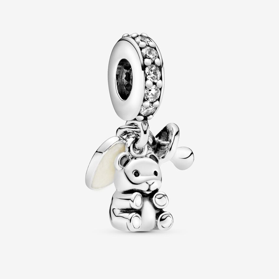 Pandora Baby Teddy Bear Baumeln Silber | NQZYGO-062