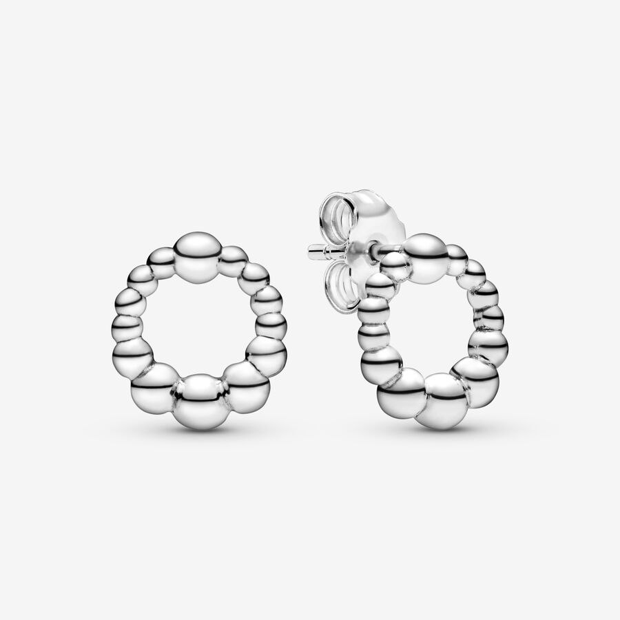 Pandora Beaded Circle Zucht Silber | NLEKMI-518