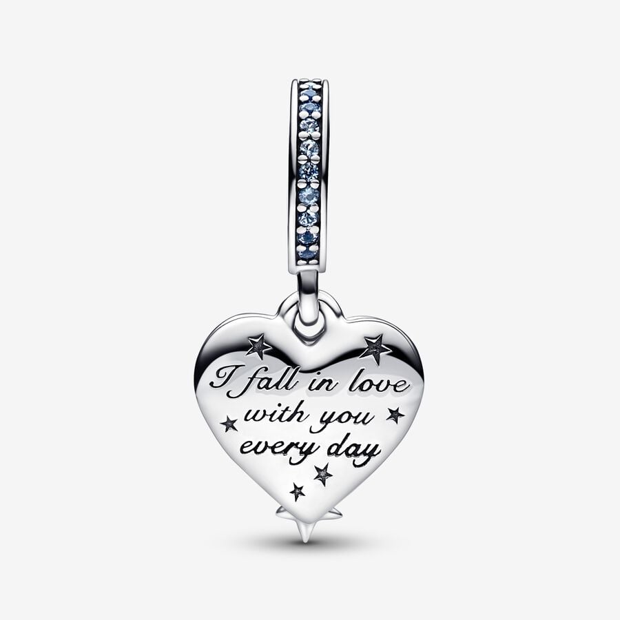 Pandora Celestial Shooting Star Double Baumeln Silber | LERWSC-182