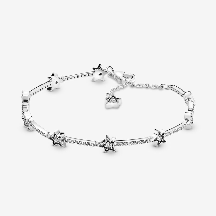 Pandora Celestial Stars Kette Silber | QBXCZS-524