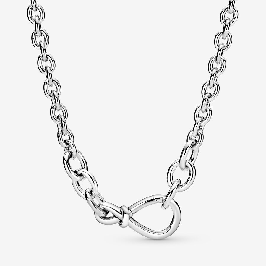 Pandora Chunky Infinity Knot Anhänger Silber | XBSZIQ-380