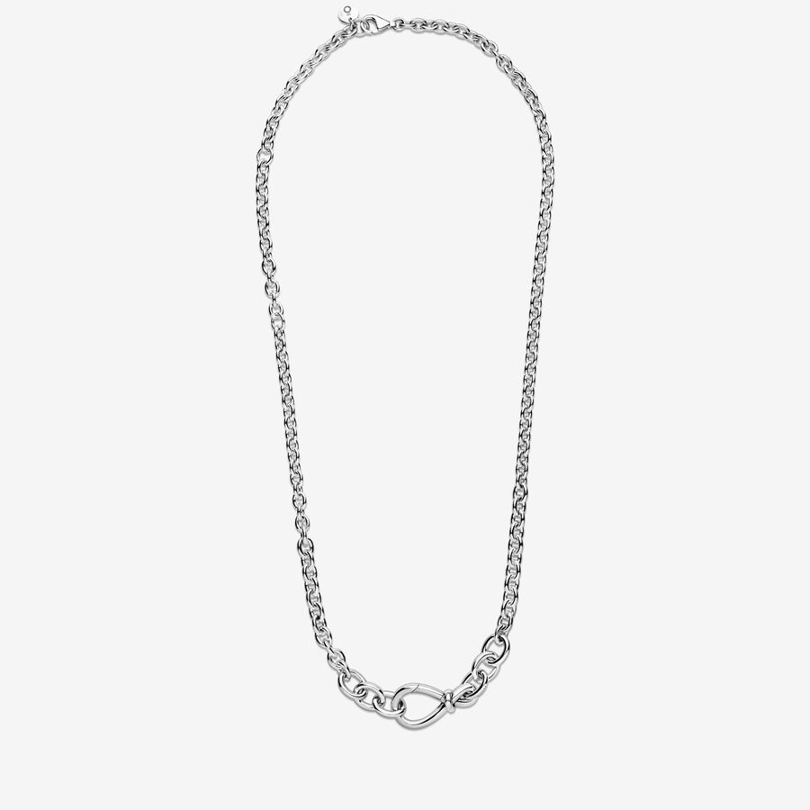 Pandora Chunky Infinity Knot Anhänger Silber | XBSZIQ-380