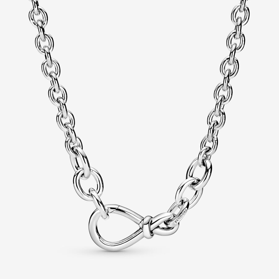 Pandora Chunky Infinity Knot Anhänger Silber | XBSZIQ-380