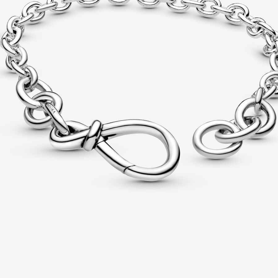 Pandora Chunky Infinity Knot Non-Charms Silber | LYKMXD-248