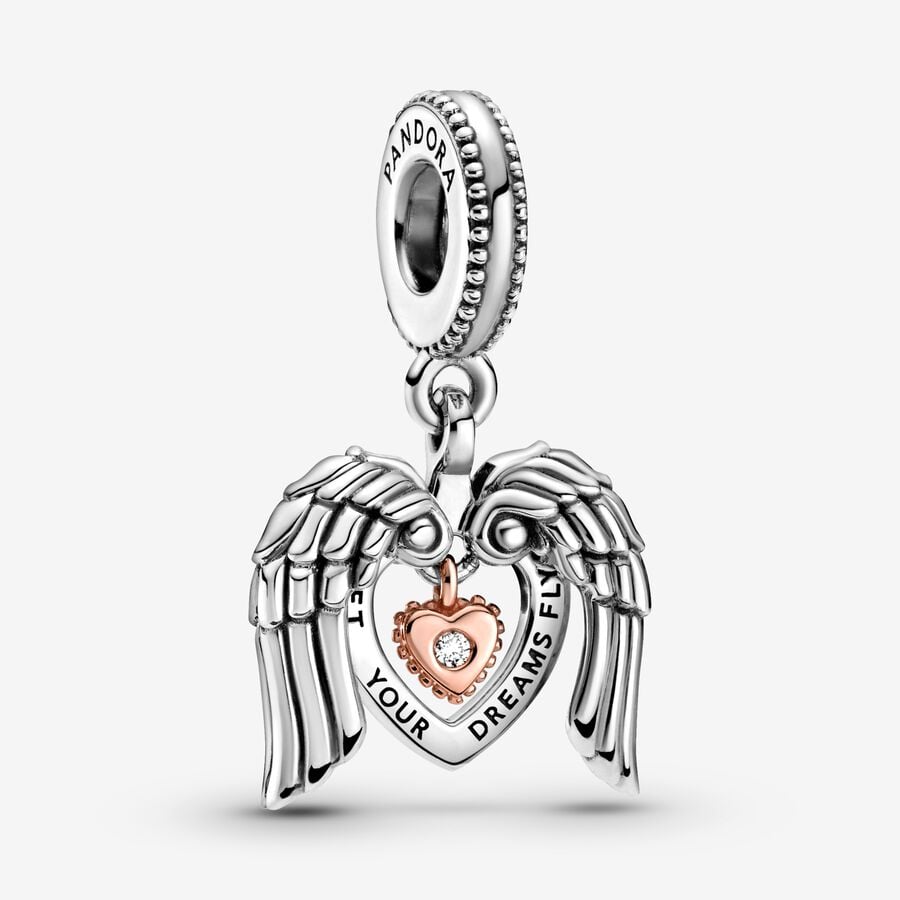 Pandora Club 2021 Angel Wings Baumeln Two-tone | APLZET-528