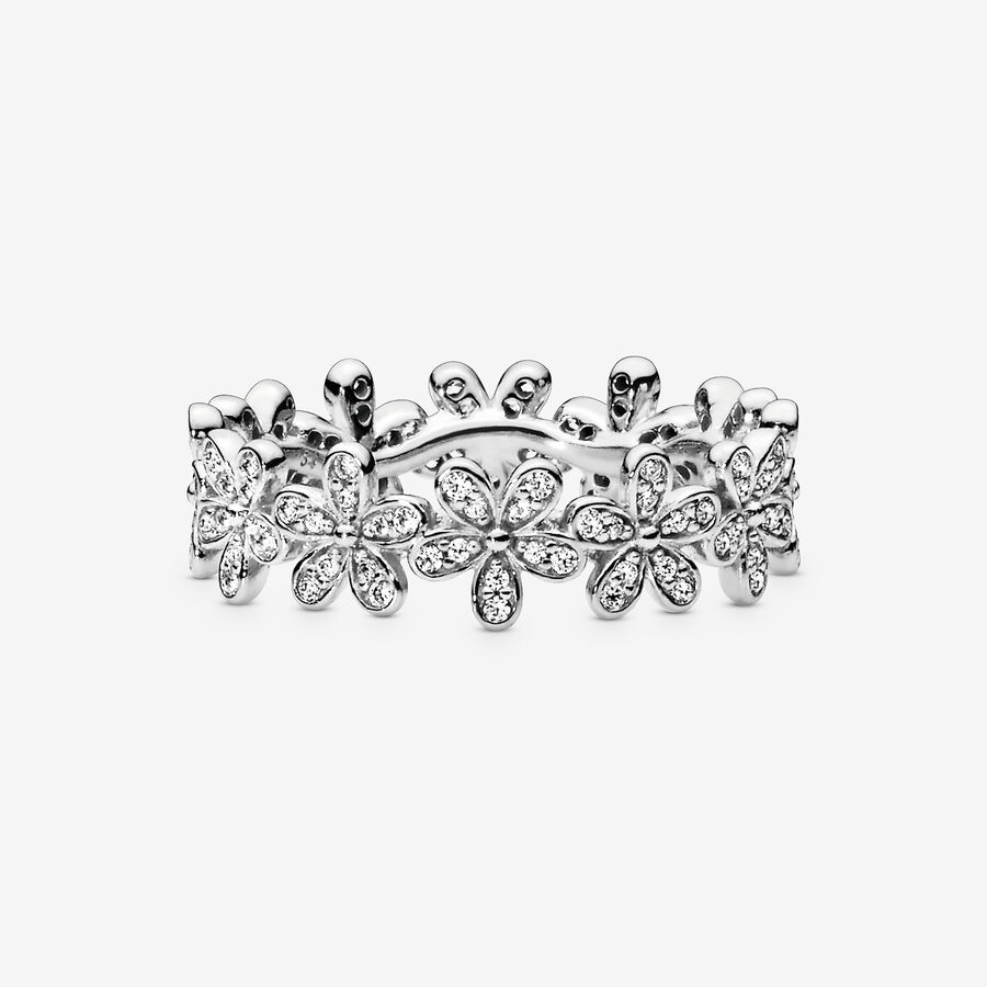 Pandora Dazzling Daisy Meadow with Clear CZ Band Silber | ZDPVIB-465