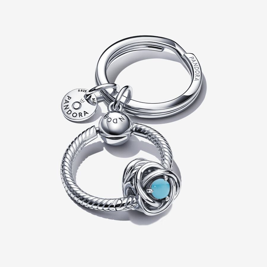 Pandora December Birthday Key Charms Mehrfarbig | NMQZHE-682