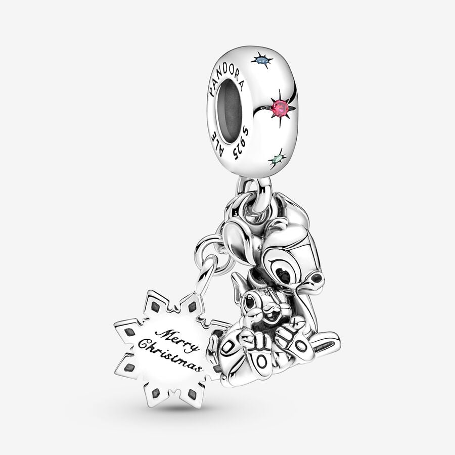 Pandora Disney Bambi & Thumper Baumeln Silber | KGEAQD-940