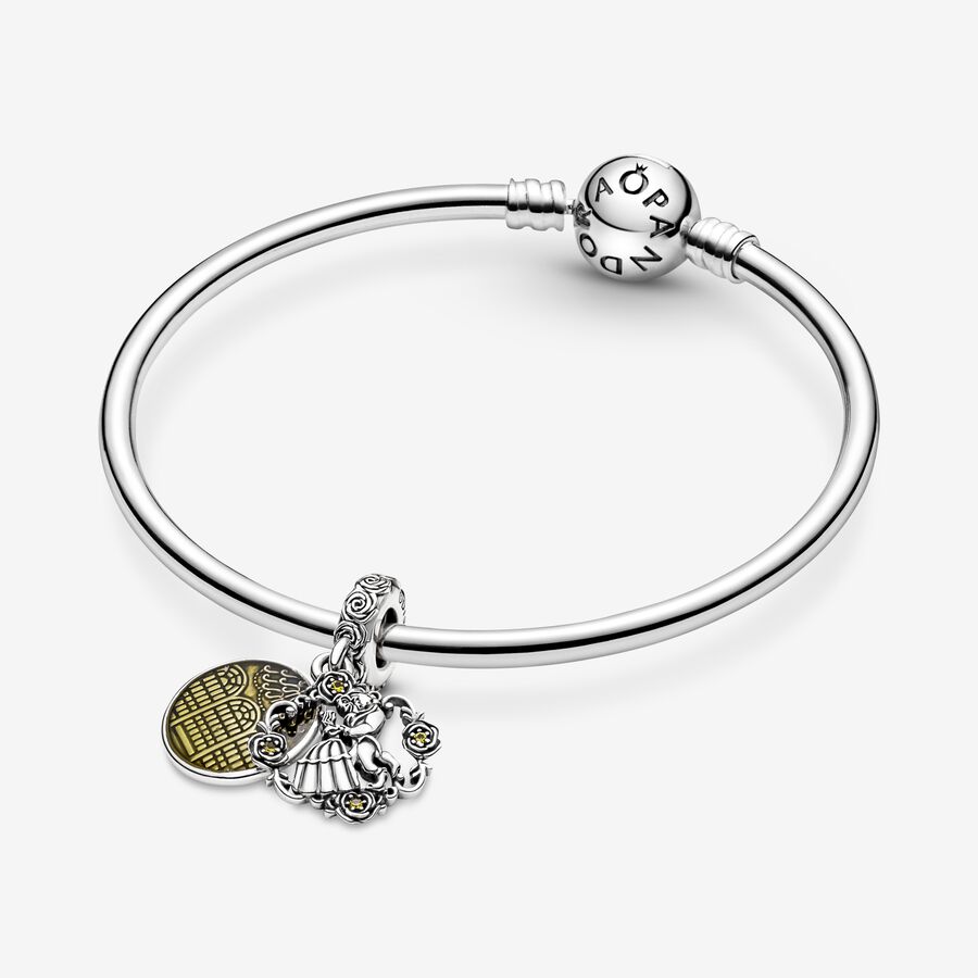 Pandora Disney Beauty the Beast Dancing Baumeln Silber | HSEQWR-165