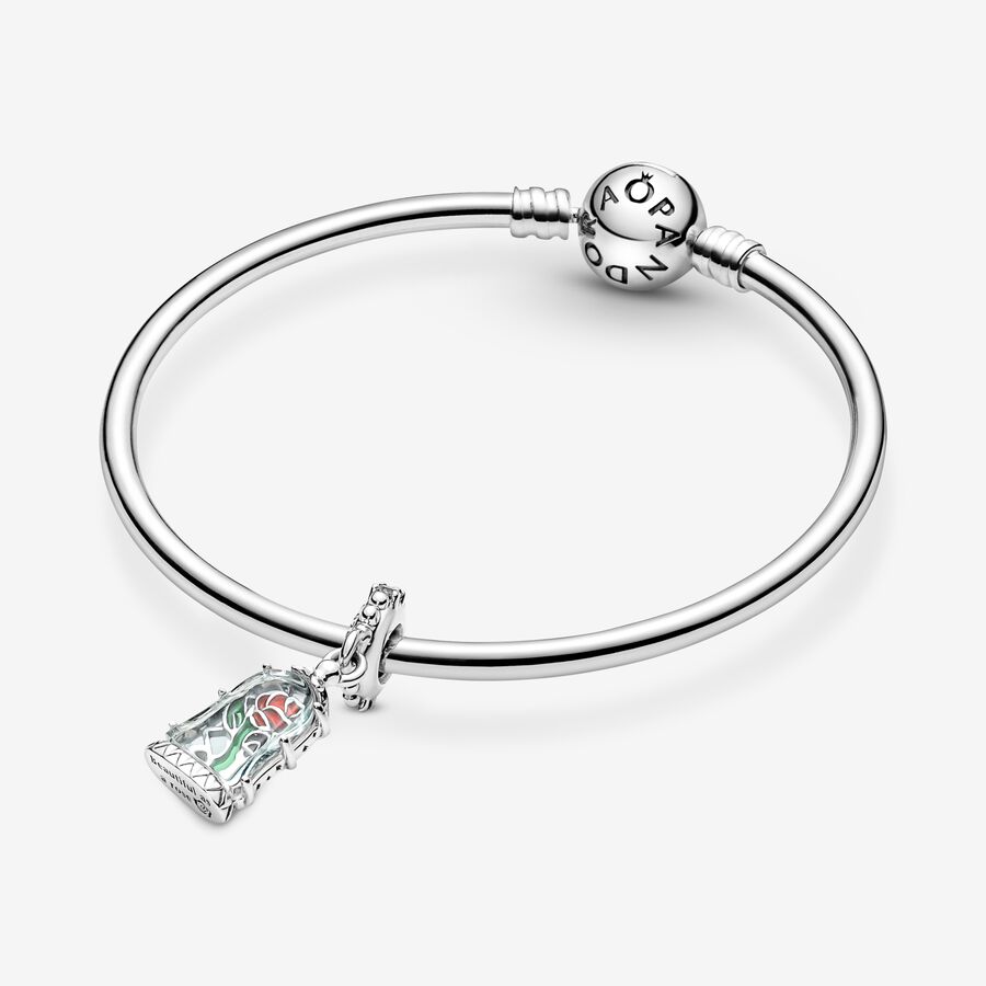 Pandora Disney Beauty the Beast Enchanted Baumeln Silber | OWLGDZ-908