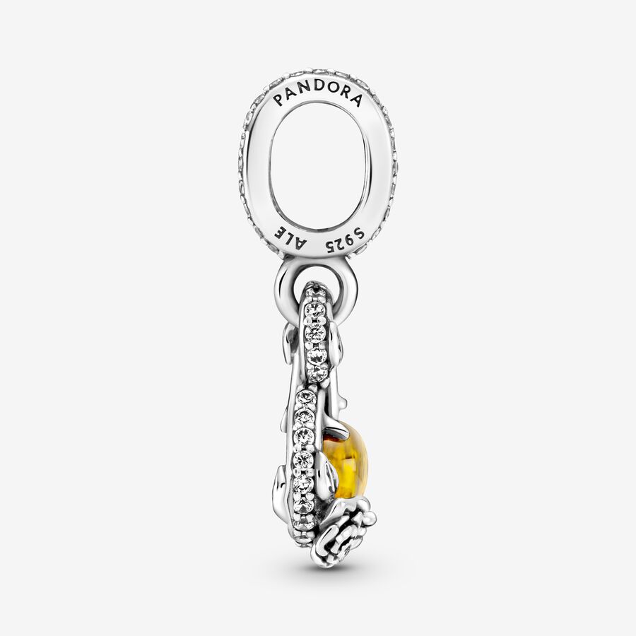 Pandora Disney Belle Infinity & Flower Anhänger Silber | AFDWUR-724