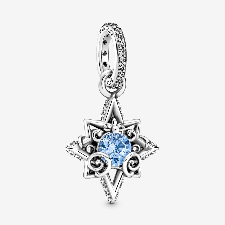 Pandora Disney Cinderella Blue Star Anhänger Silber | TIKBJU-213