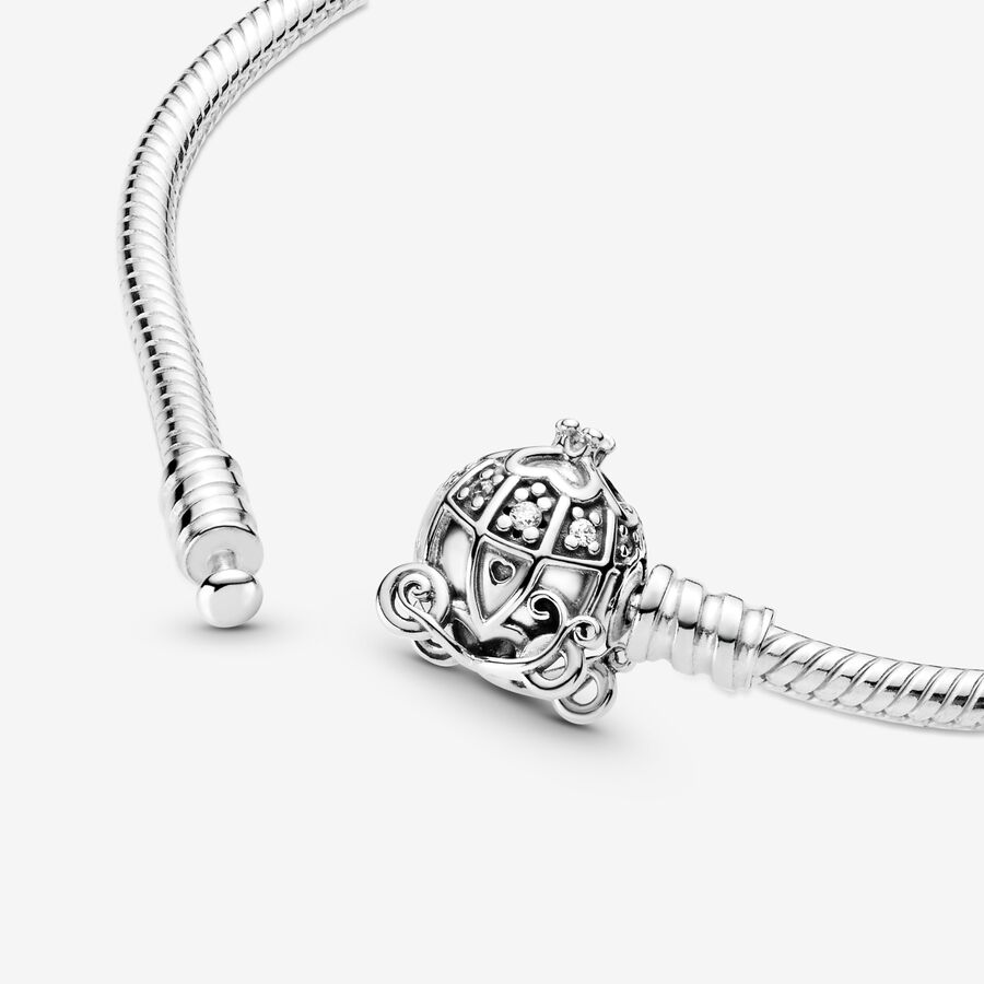 Pandora Disney Cinderella Pumpkin Coach Clasp Moments Charms Silber | ENYBCW-478