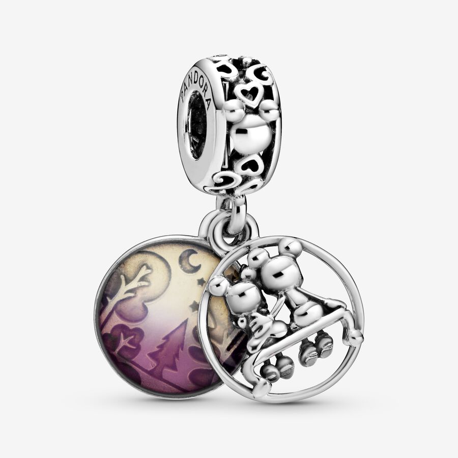 Pandora Disney Mickey Mouse & Minnie Mouse Happily Ever After Baumeln Silber | LMQCXP-049