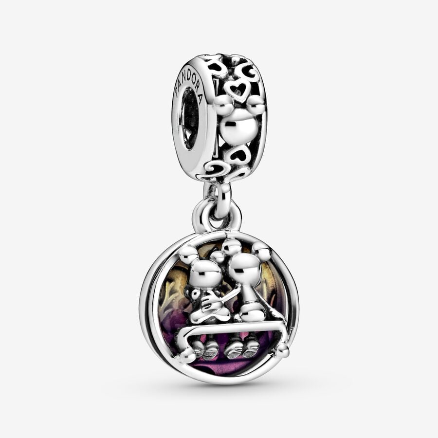 Pandora Disney Mickey Mouse & Minnie Mouse Happily Ever After Baumeln Silber | LMQCXP-049