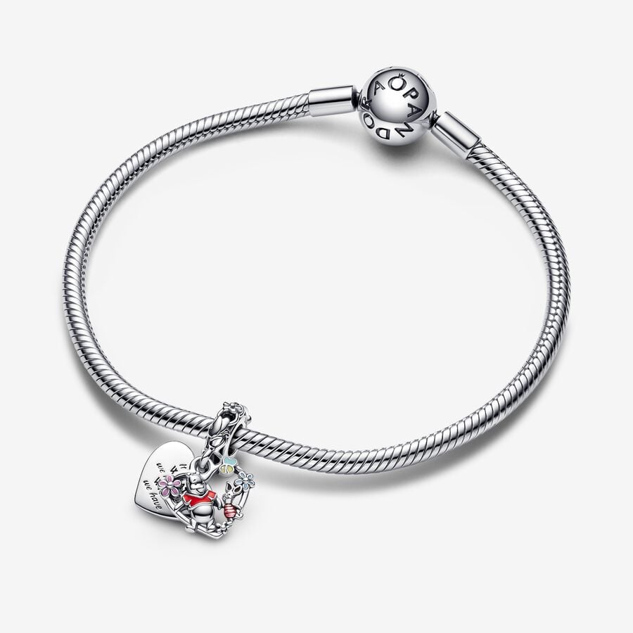 Pandora Disney Winnie the Pooh & Piglet Double Baumeln Silber | FEZAND-429