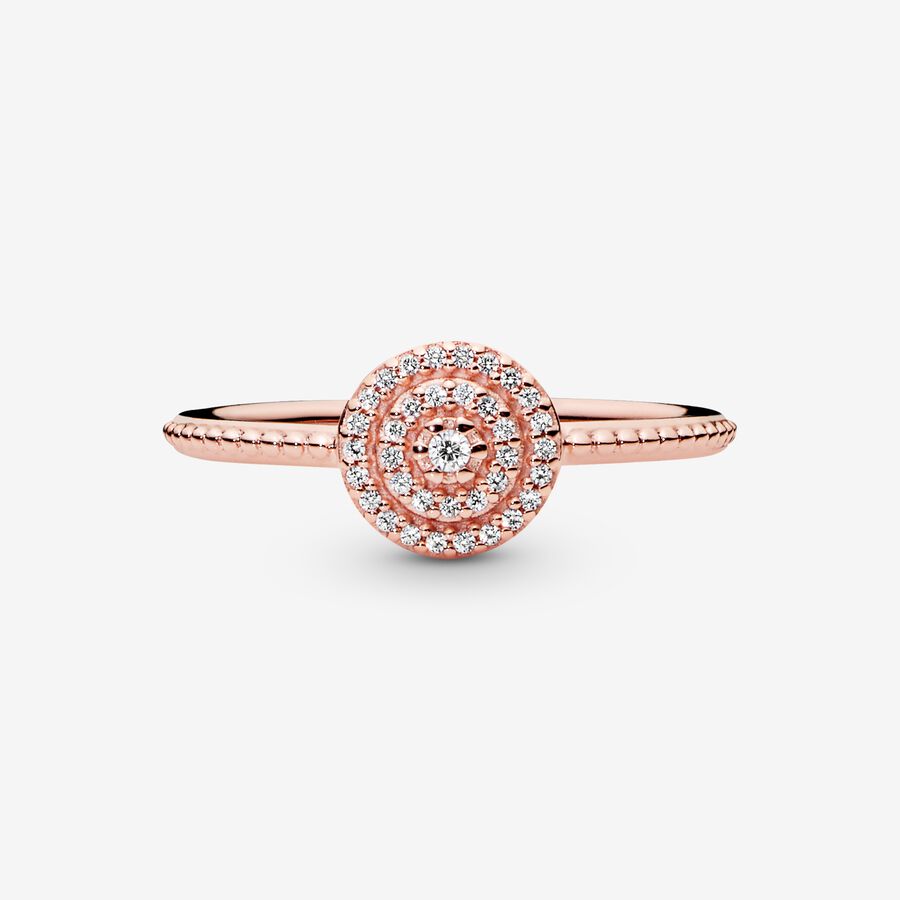 Pandora Elegant Sparkle Aussage Rosa Gold | LAVPYB-365