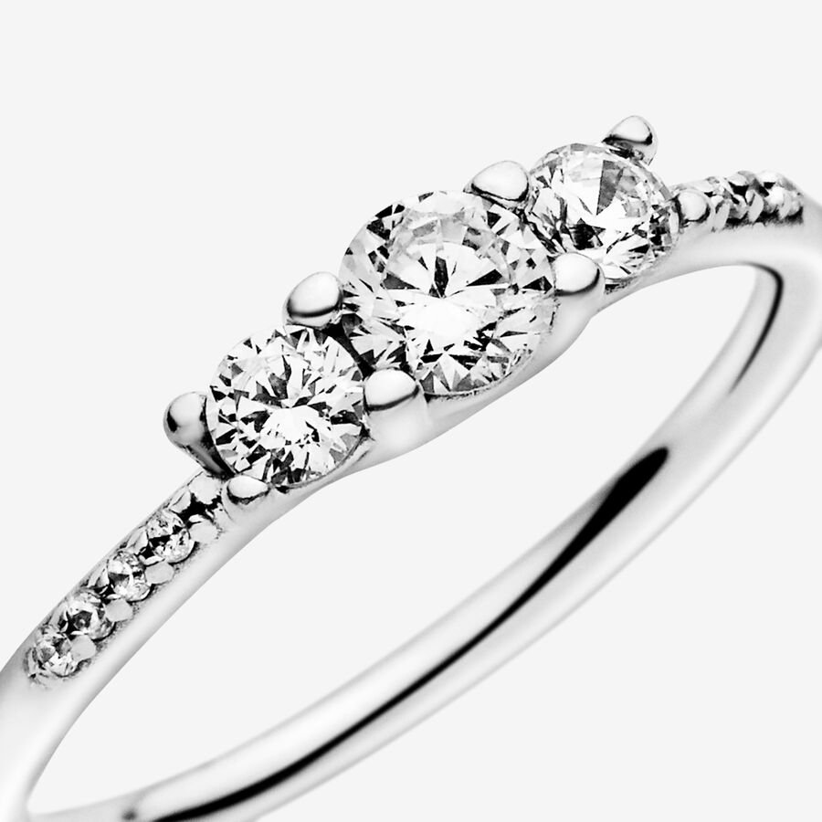 Pandora Fairytale Sparkle with Clear CZ Herz Silber | DKQJZV-860