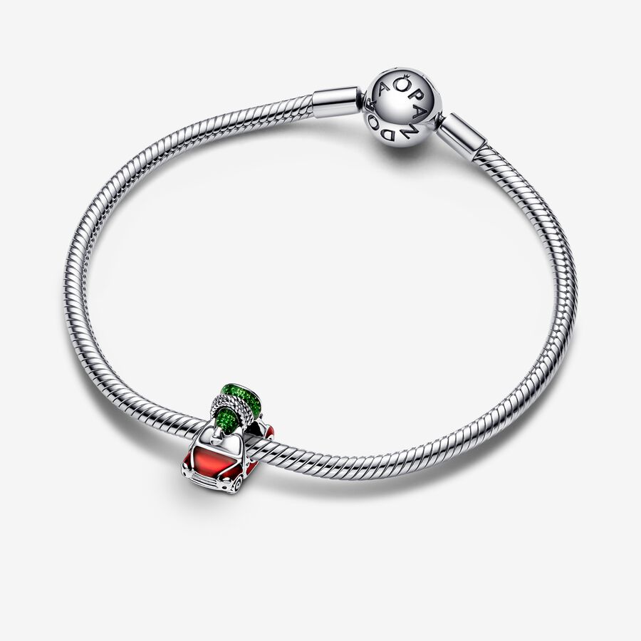 Pandora Festive Car & Christmas Tree Charms Silber | ZSMLWN-604