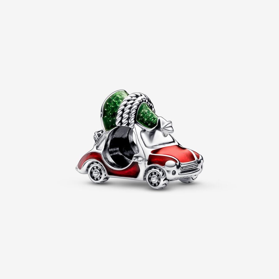 Pandora Festive Car & Christmas Tree Charms Silber | ZSMLWN-604