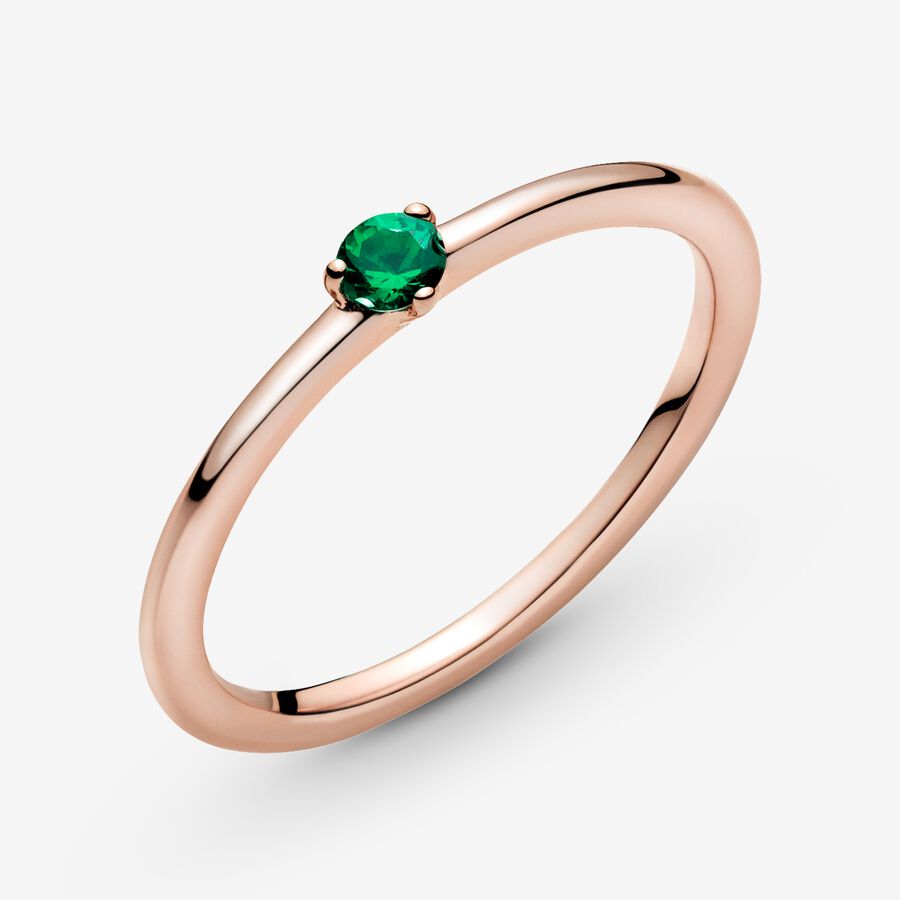 Pandora Green Solitär Rosa Gold | HRWATN-684