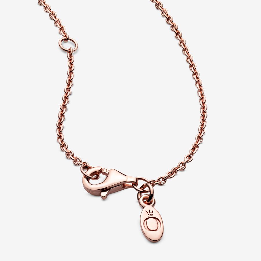 Pandora Klassische Cable Charms Rosa Gold | VZOICD-160