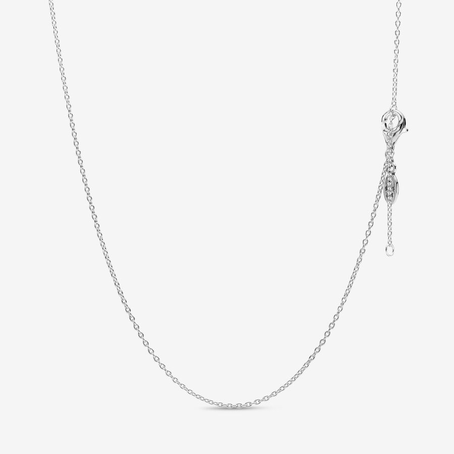 Pandora Klassische Cable Kette Silber | RXAUNY-761