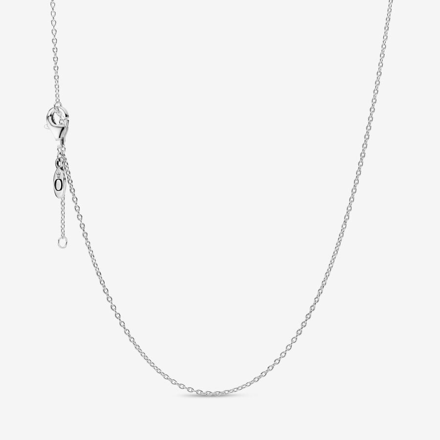 Pandora Klassische Cable Kette Silber | RXAUNY-761