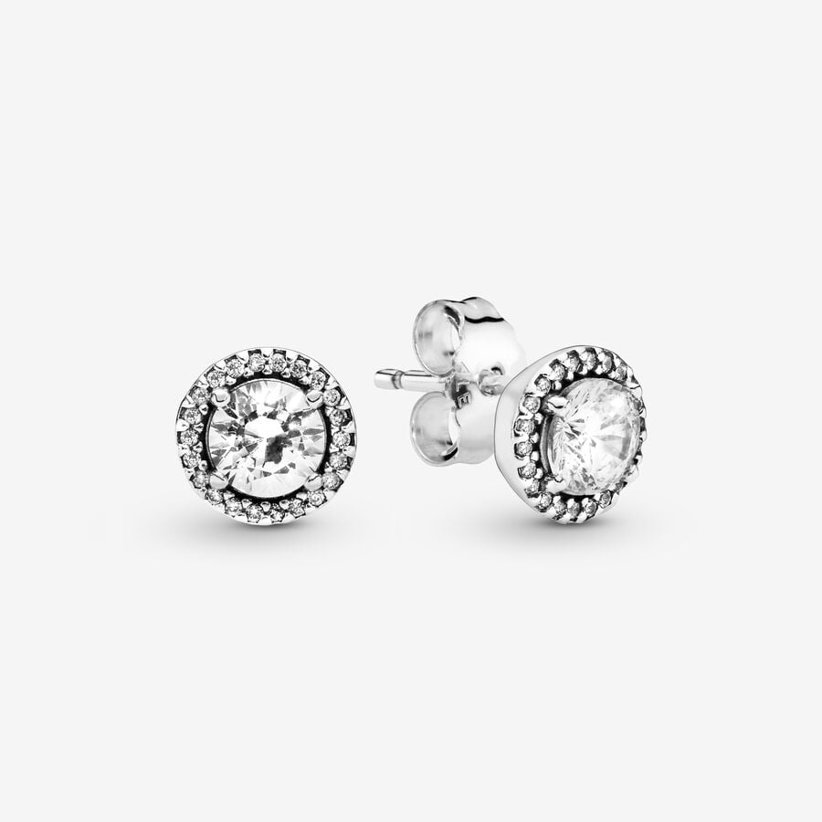 Pandora Klassische Elegance with Clear CZ Zucht Silber | OLMQSD-973