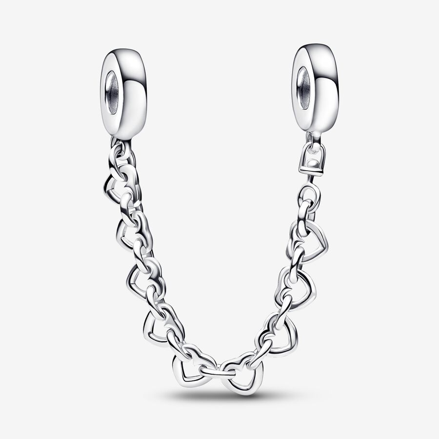 Pandora Linked Hearts Safety Silber | ZIUSJR-621