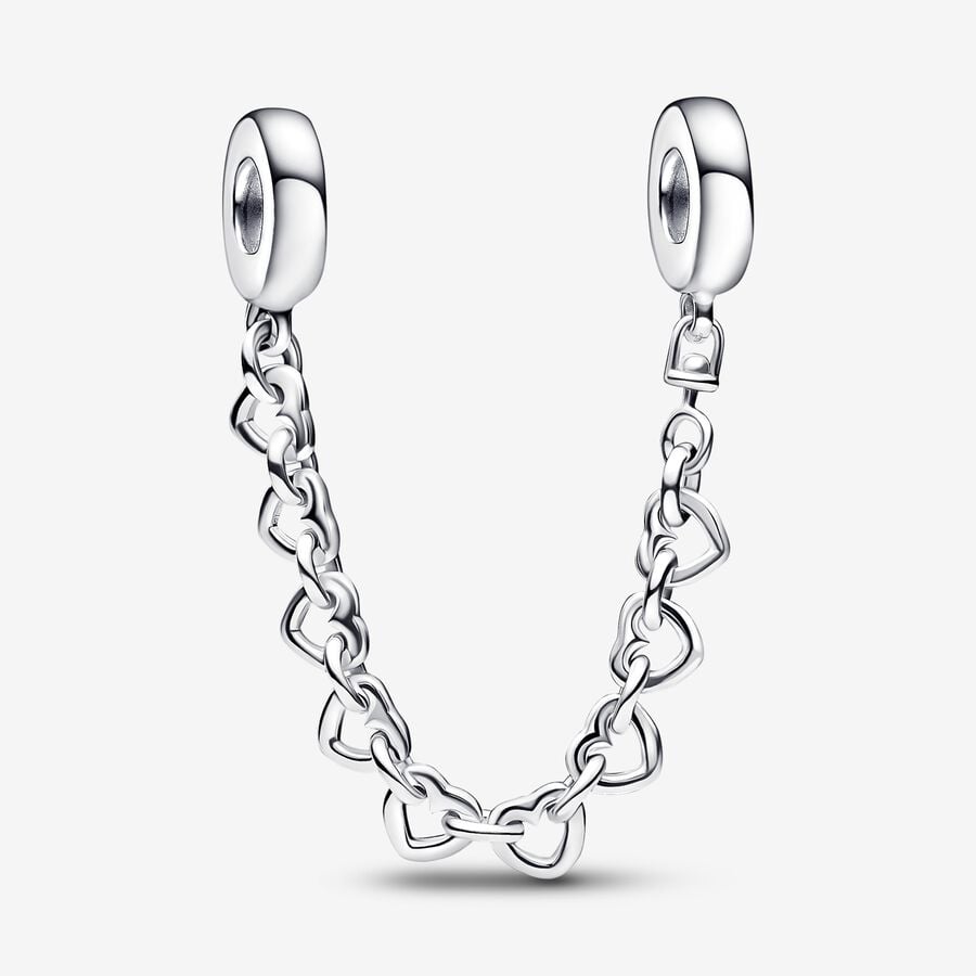 Pandora Linked Hearts Safety Silber | ZMKSWH-817