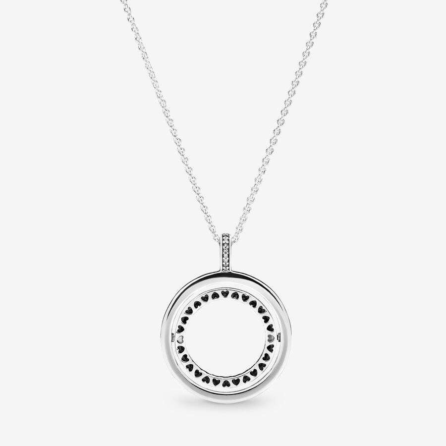 Pandora Logo Circle Kette Silber | HSTCJE-084