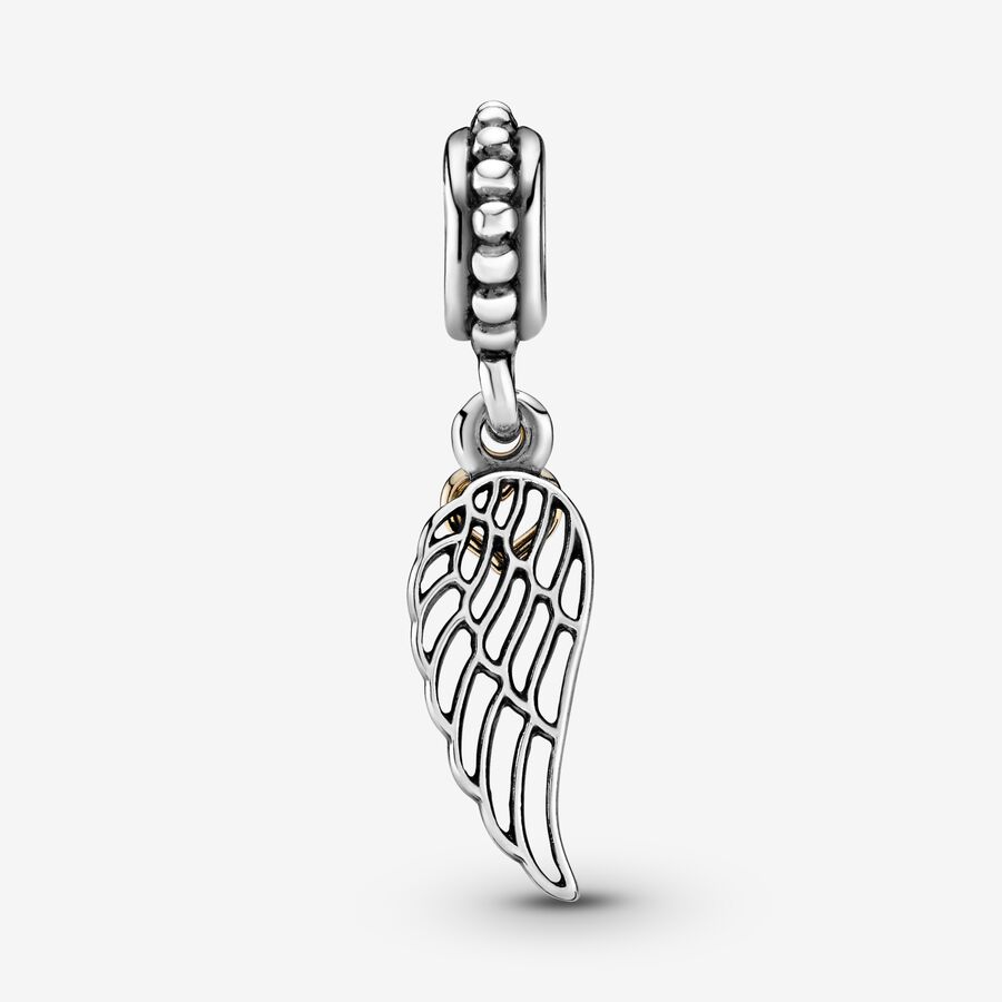 Pandora Love & Guidance Angel Wing Baumeln Two-tone | IUQATM-945