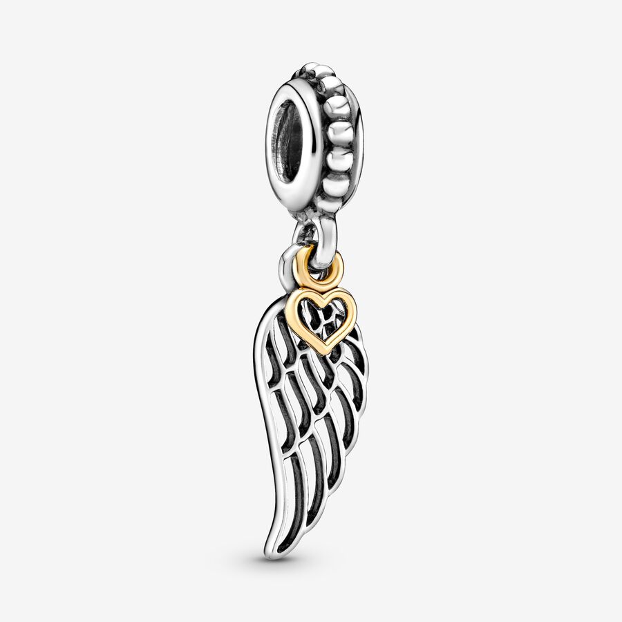 Pandora Love & Guidance Angel Wing Baumeln Two-tone | IUQATM-945