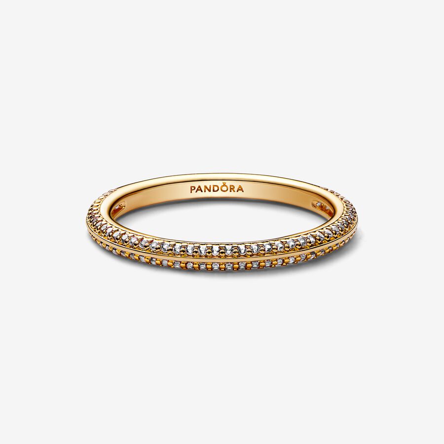 Pandora ME Pave Band Gold | TCJBYQ-985