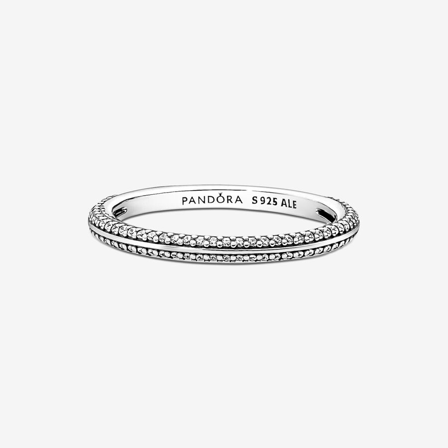 Pandora ME Pave Kleiner Finger Silber | VARNID-176