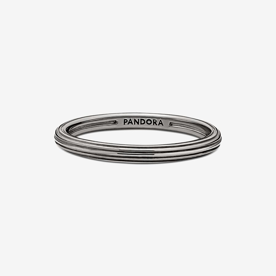 Pandora ME Stapelbar Ruthenium plated | KSCMZB-548