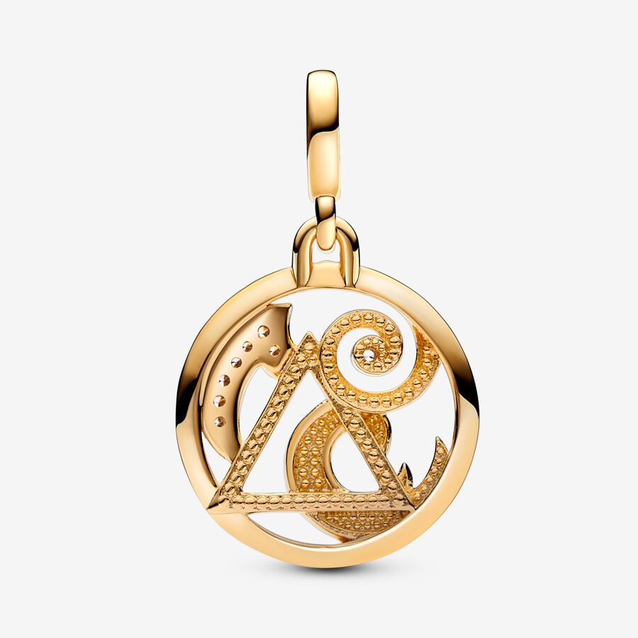 Pandora ME The Elements Medallion Anhänger Gold | CDQGXH-075