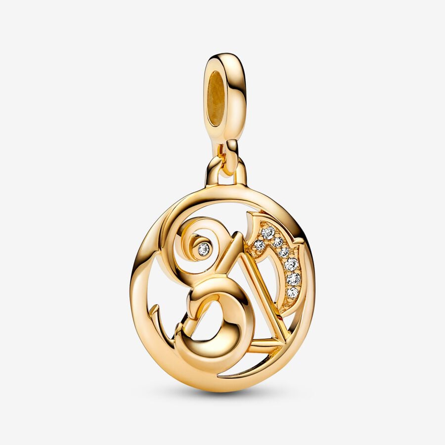 Pandora ME The Elements Medallion Anhänger Gold | CDQGXH-075