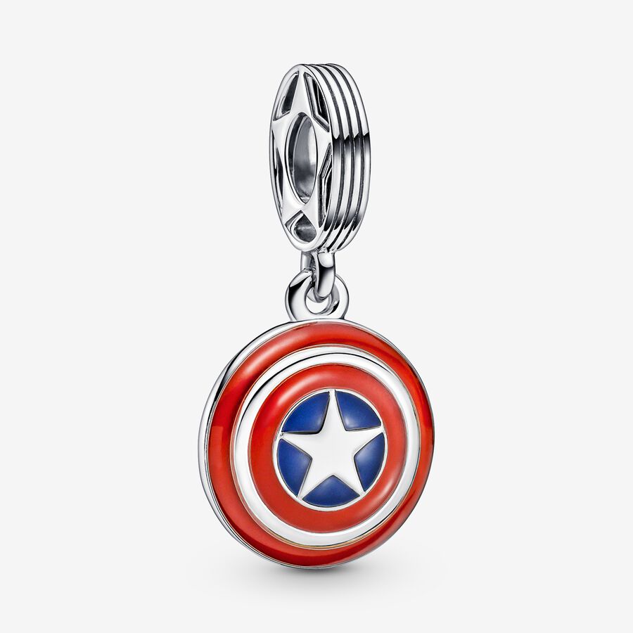 Pandora Marvel Black Panther Captain America Key Charms Mehrfarbig | WDCVSG-468