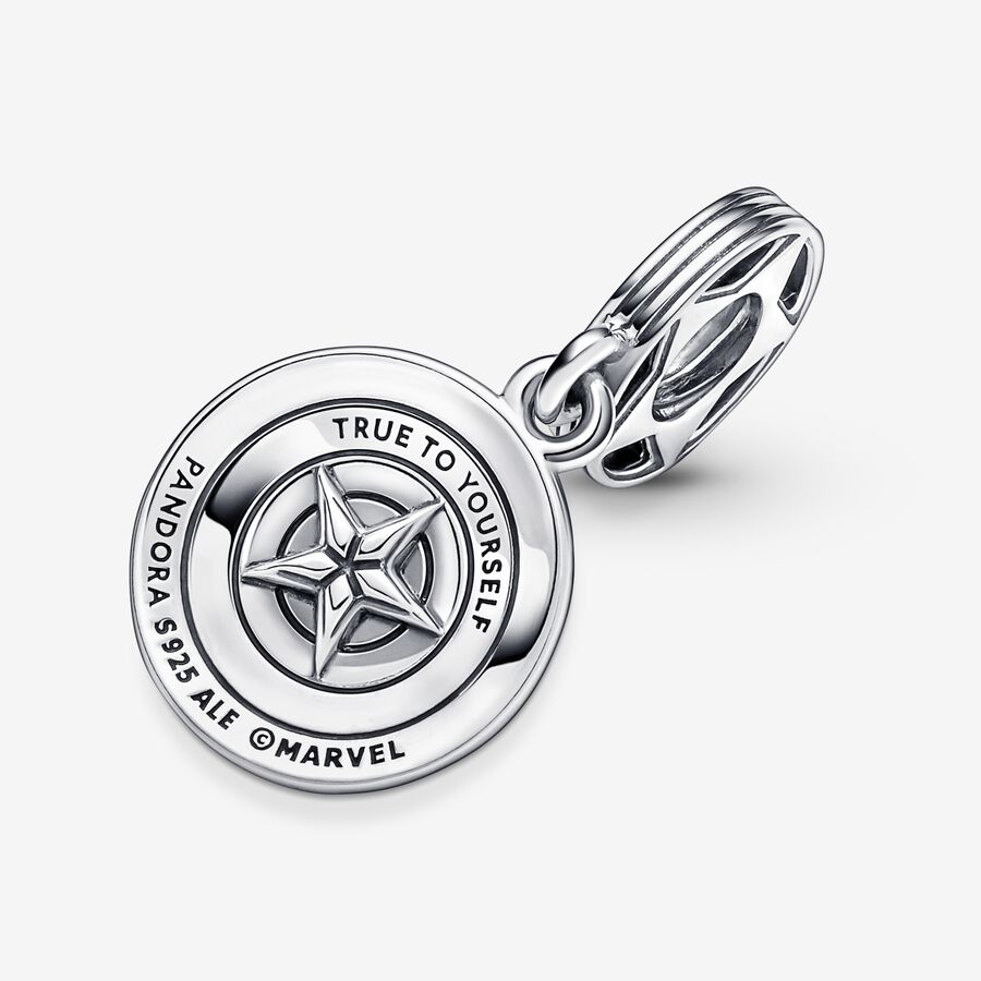 Pandora Marvel Captain America Shield Charms Mehrfarbig | HMILUQ-617