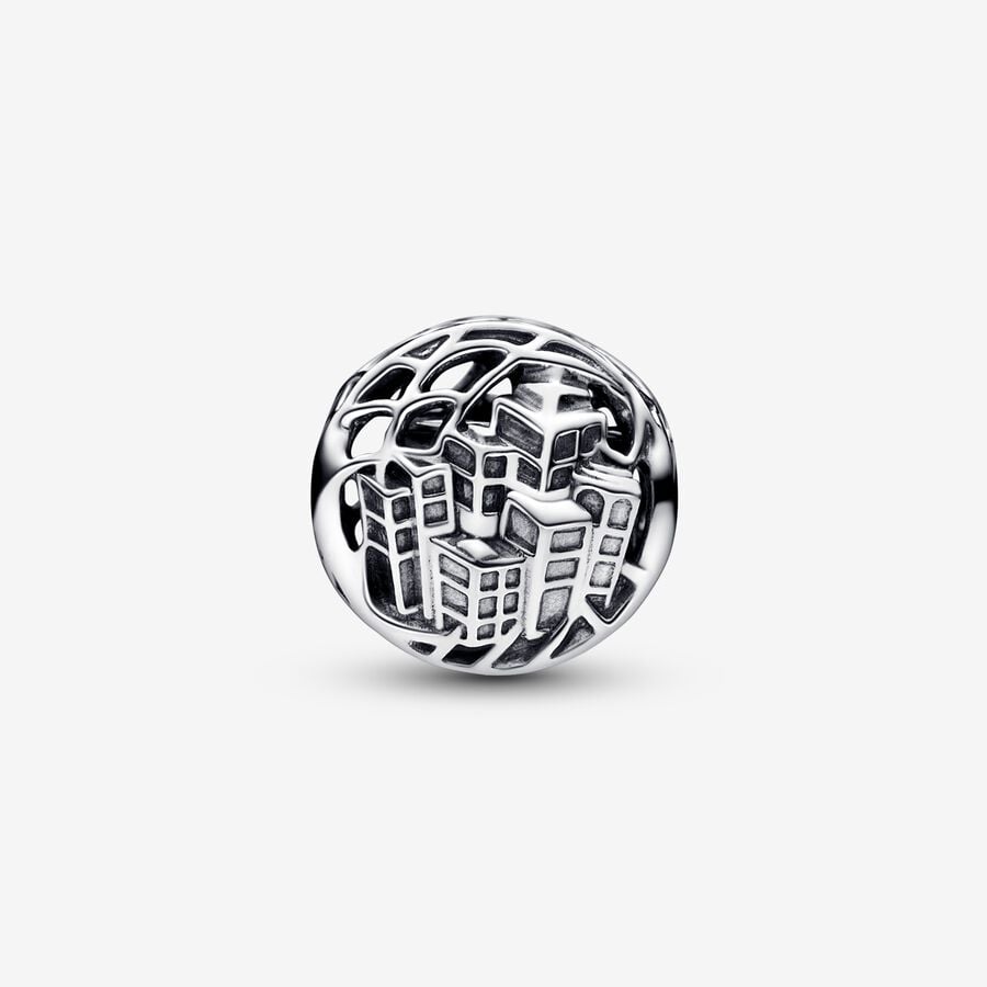 Pandora Marvel Spider-Man Soaring City Charms Silber | FZMGAS-812