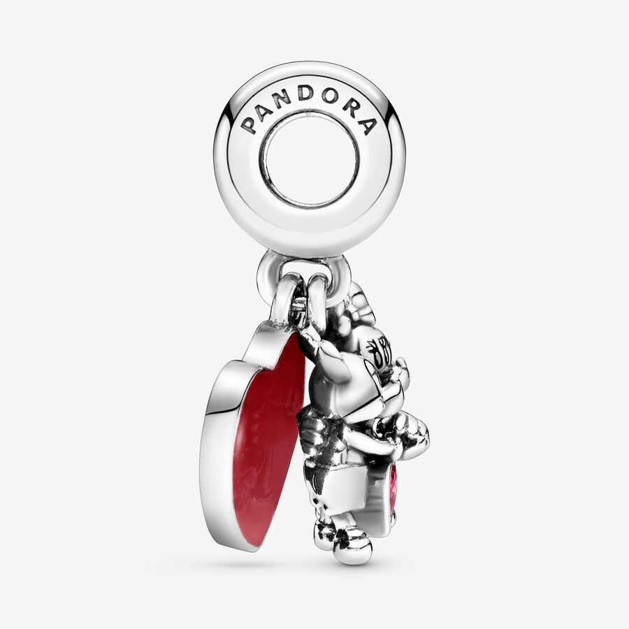 Pandora Minnie & Mickey With Love Baumeln Silber | LUSPDN-137