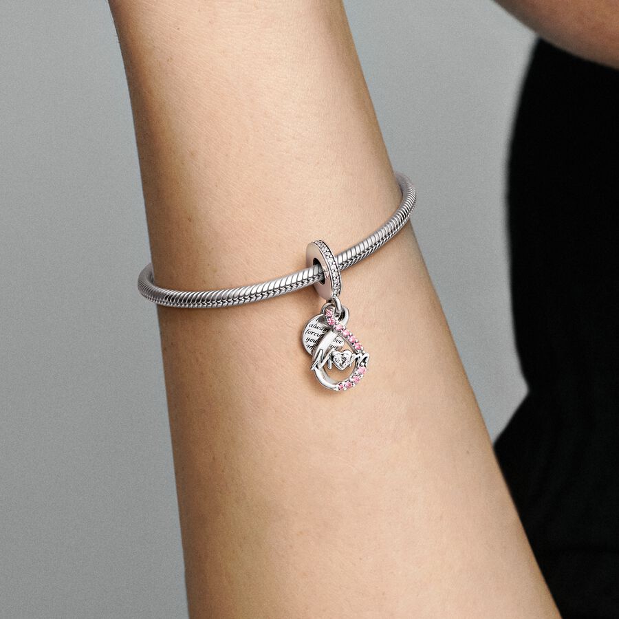 Pandora Mom Infinity Pave Double Baumeln Silber | OZIELQ-516