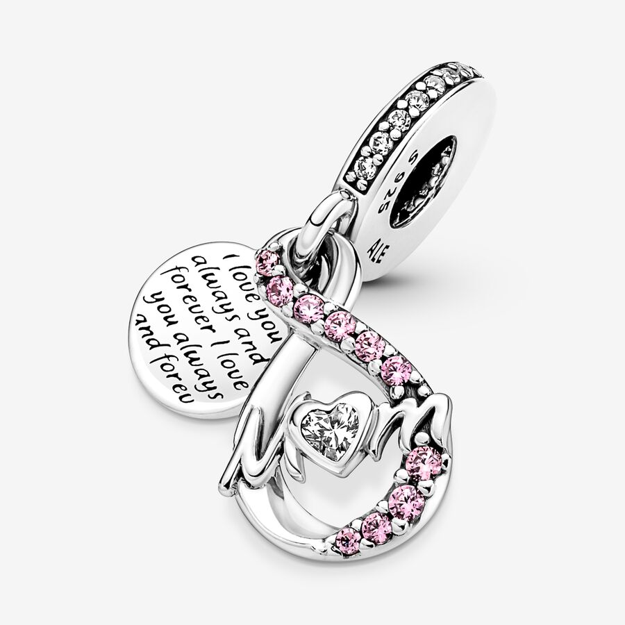 Pandora Mom Infinity Pave Double Baumeln Silber | OZIELQ-516