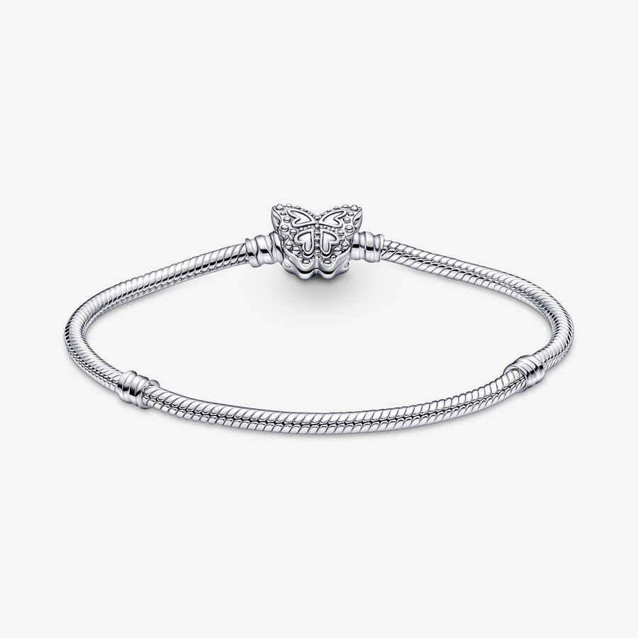 Pandora Moments Butterfly Clasp Snake Charms Silber | ODGQVS-230