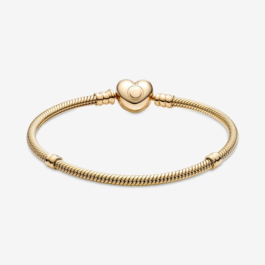 Pandora Moments Clasp Snake Charms Gold | FXZEDU-326