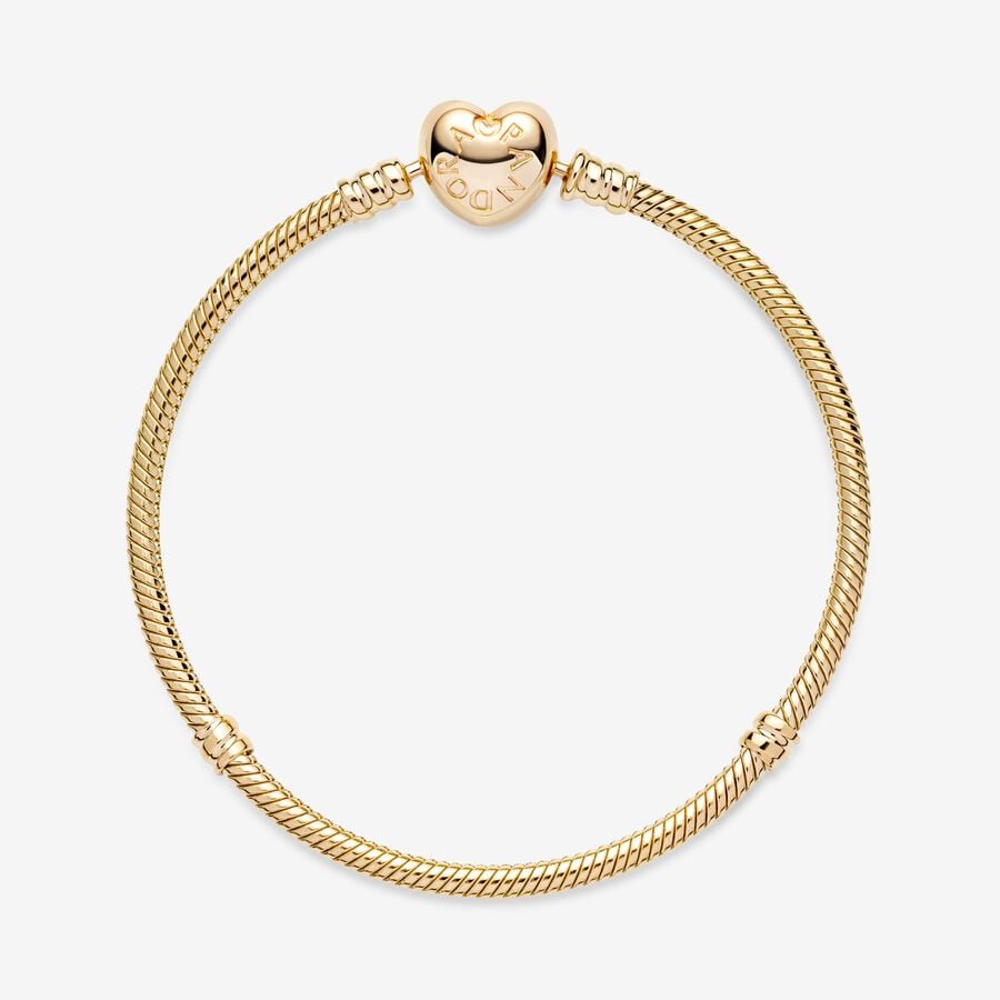 Pandora Moments Clasp Snake Charms Gold | ZKOWXD-380