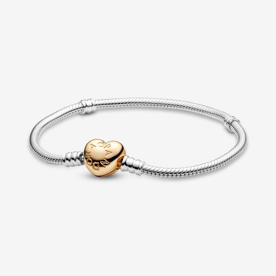 Pandora Moments Clasp Snake Charms Two-tone | TKSQYC-029